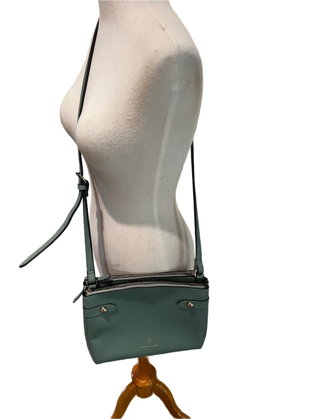 Nanette Lepore Vegan Leather Crossbody Bag Seafoam Green Excellent Condition